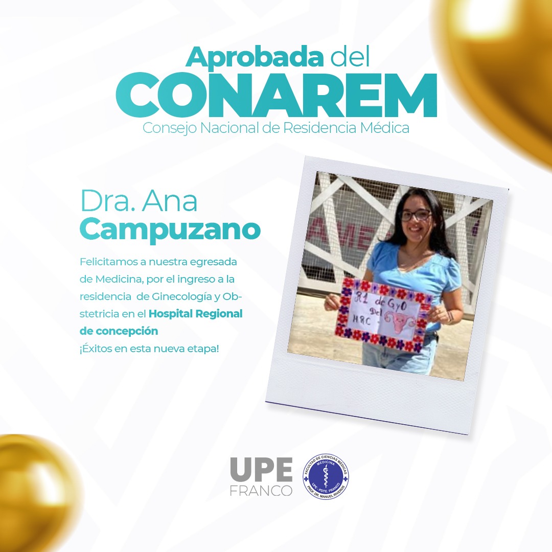 Orgullo UPE: Aprobados CONAREM - Medicina